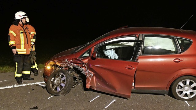 Eines der beiden am Unfall beteiligten Autos   | Foto: Wolfgang Knstle