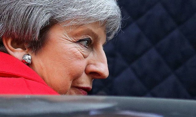Premierministerin Theresa May schliet...bung des Brexit-Datums nicht mehr aus.  | Foto: AFP