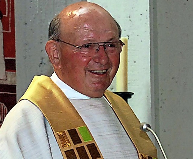 Pfarrer Otto Doll beim goldenen Priesterjubilum  | Foto: Privat