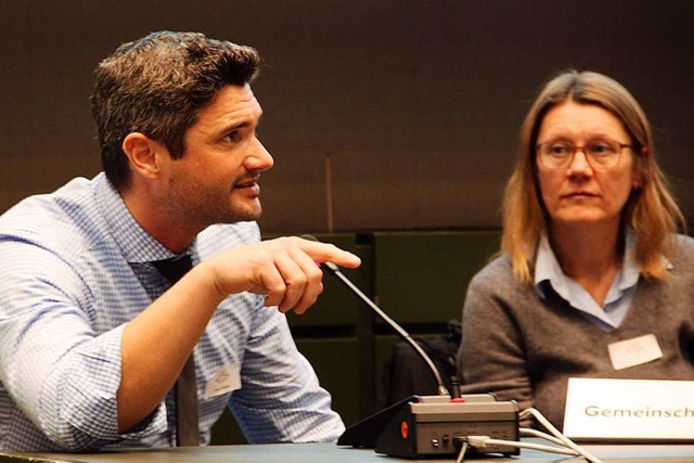 David Weber, Leiter der Albert-Schweit...Veranstaltung des Gesamtelternbeirats.  | Foto: Daniela Gschweng