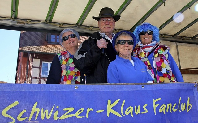 Klaus Landmann  alias &#8222;Schwizer ...0 Jahren und hat  sogar einen Fanclub.  | Foto: Mario Schneberg