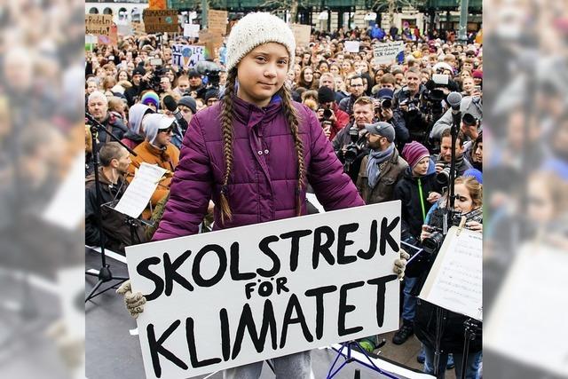 Schülerdemo mit Greta Thunberg