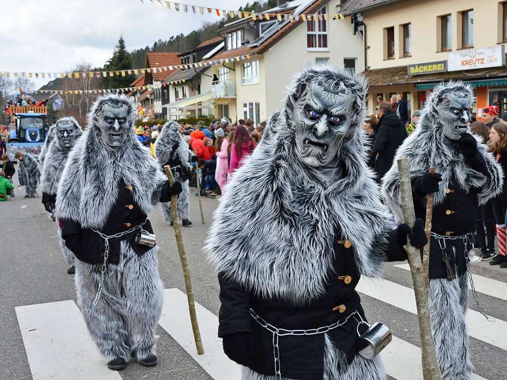 Heiter ging’s beim Fasnetumzug in Buchenbach zu.