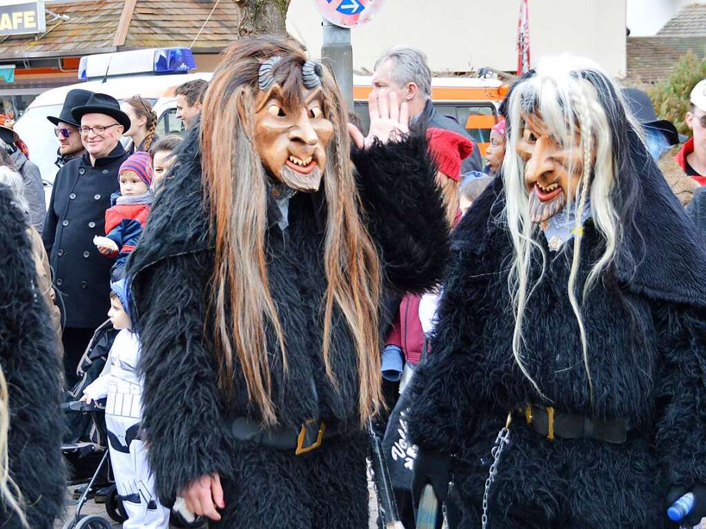 Heiter ging’s beim Fasnetumzug in Buchenbach zu.