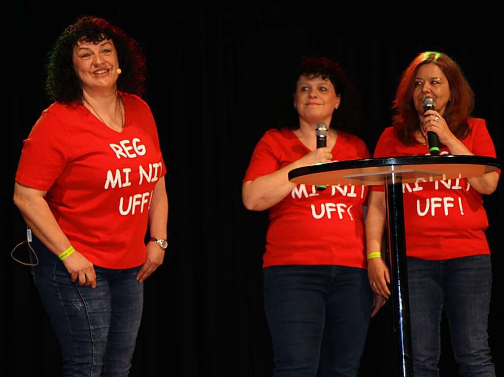 Die Rmerinnen Silvia Giedemann, Beate Gerber und Katja Wagner.