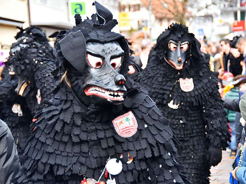 Ein bunter Gaudiwurm bewegte sich am Fasnetsonntag durch Kirchzarten