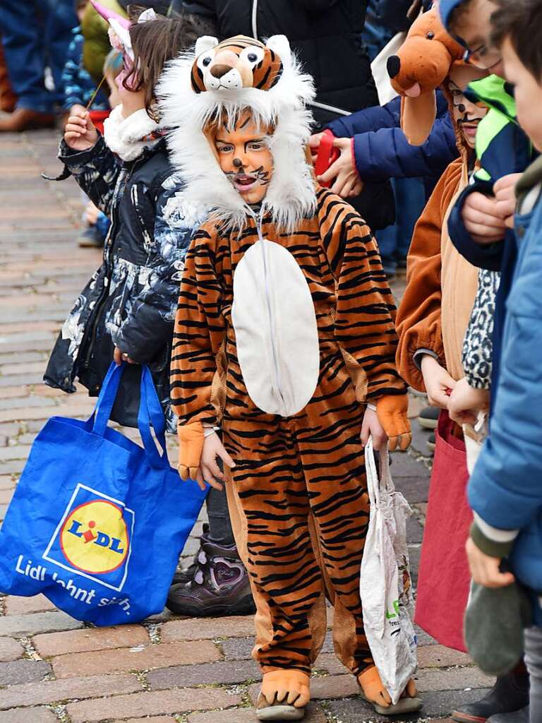 Ein bunter Gaudiwurm bewegte sich am Fasnetsonntag durch Kirchzarten