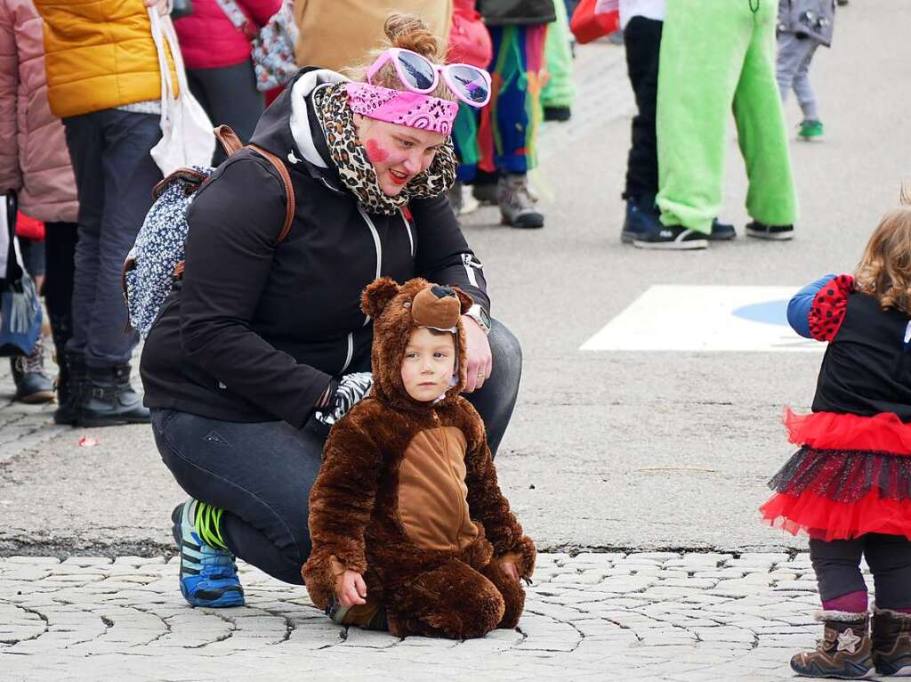 Das Brchen testet die Strecke des Seemer Umzugs.