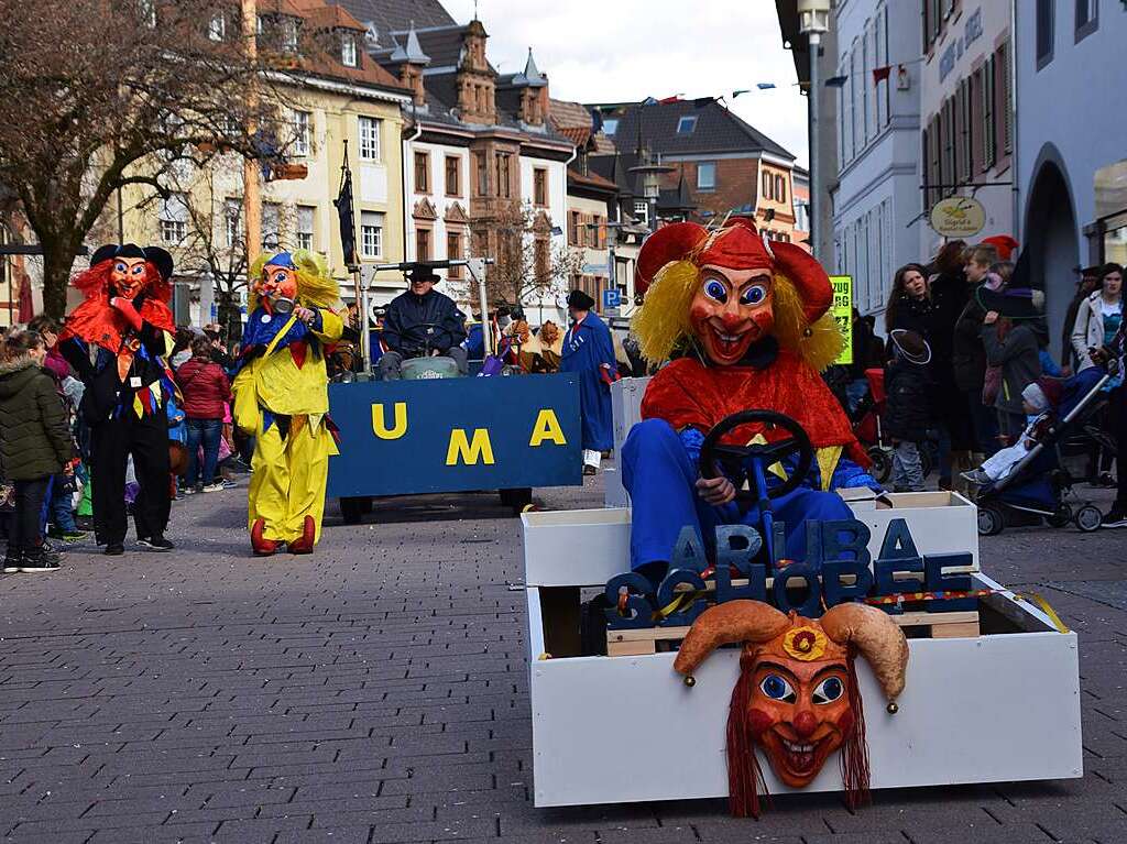 Der Umzug beim Marktplatz