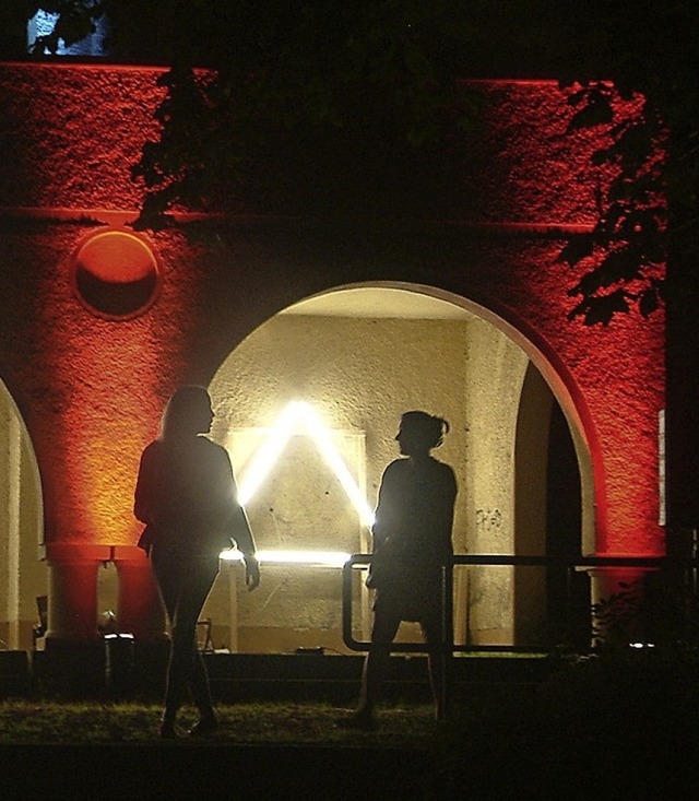 Zur Kulturnacht prsentiert sich der 9...lte Pavillon schon mal herausgeputzt.   | Foto: Roswitha Frey