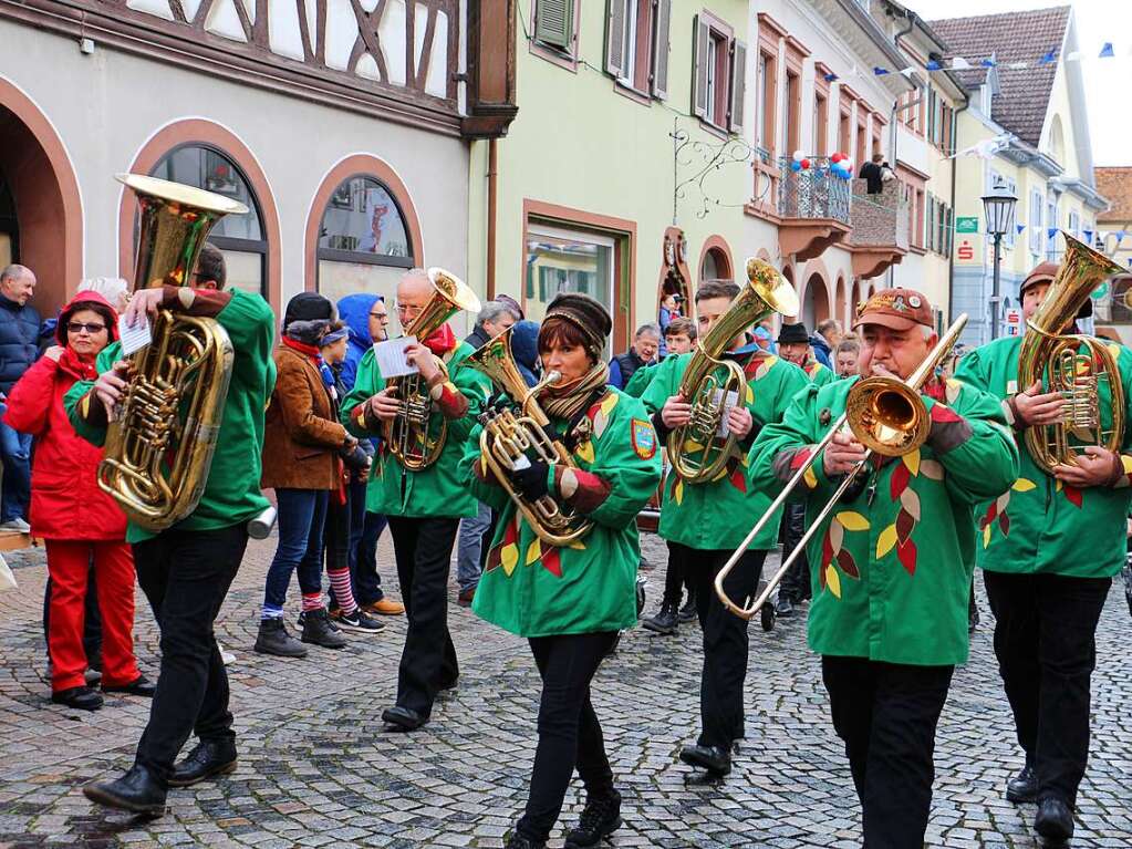 Umzug in Endingen: Lautstark mischten auch Forchheims Musiker am Montag mit.