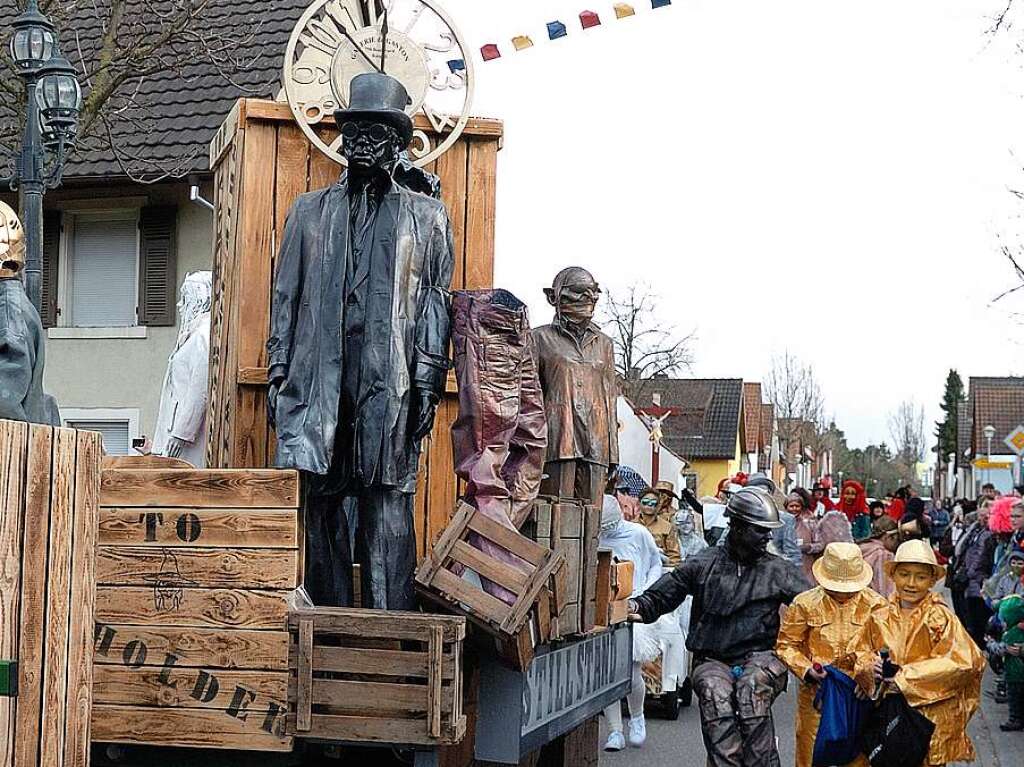 Umzug in Wyhl:Das Reckholdernscht prsentierte mit „Stillstand“ eine tolle Idee