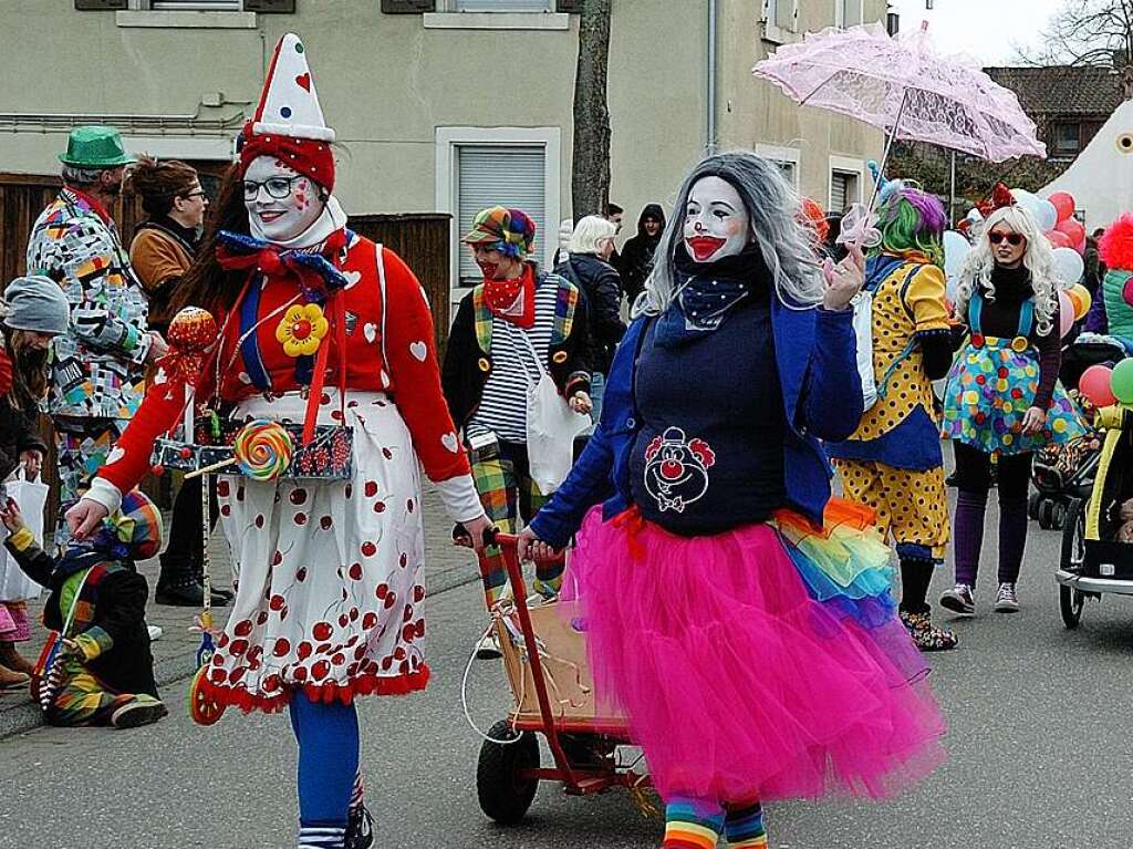 Umzug in Wyhl: Die Clowns waren los