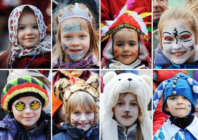 Kinder sollen immer lachen. Auch bei der Fasnet.  | Foto: dpa