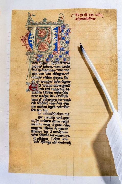 Das Nibelungenlied (14. Jahrhundert)  | Foto: Hans-Juergen van Akkeren