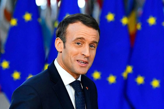 Hat viel vor mit der EU &#8211; Frankreichs Staatschef Emmanuel Macron   | Foto: dpa