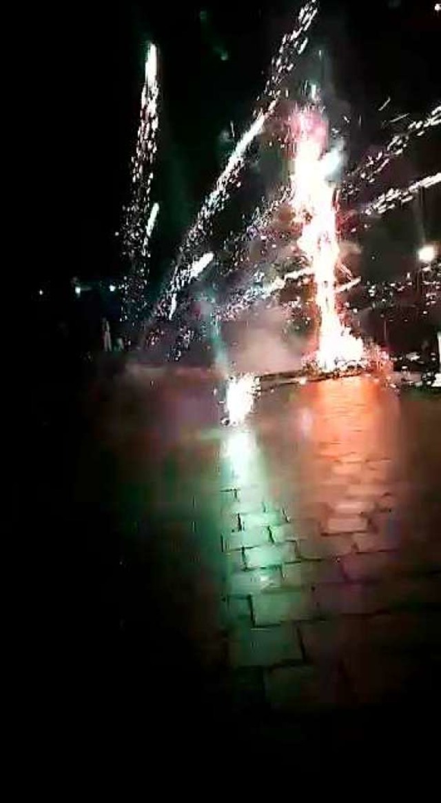 Missglcktes Feuerwerk bei der Fasentverbrennung in Lahr  | Foto: Privat