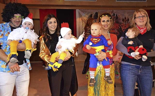 Bei der Kinderfasnet in Suggental feierten auch die Kleinsten mit.  | Foto: hbl