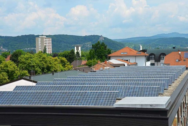 Photovoltaik-Anlagen wie diese auf dem...agen zum Klimaschutz bei (Archivfoto).  | Foto: Nikolaus Trenz