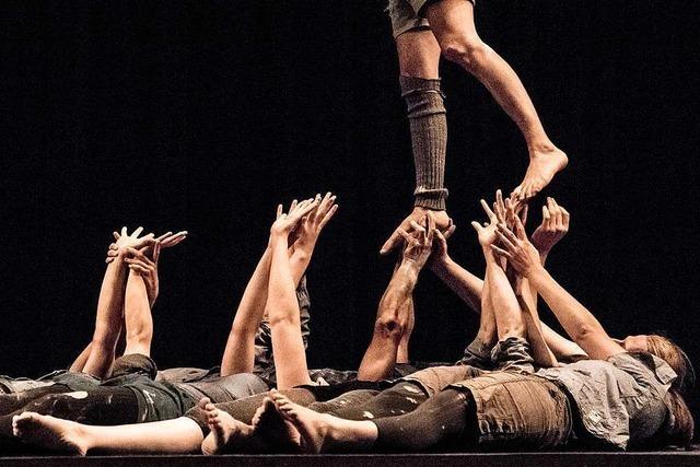 Diese Akrobaten wollen mit ihrem Stck menschliche Verhaltensweisen ergrnden