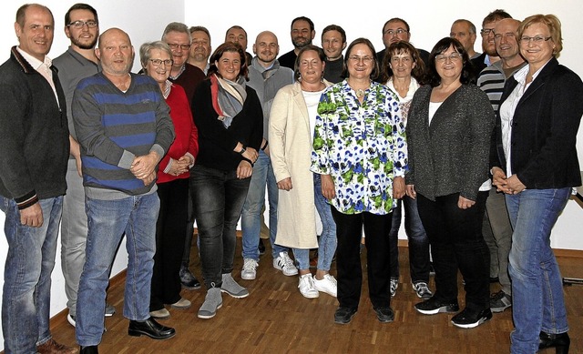 Diese Frauen und Mnner wollen fr die CDU in den  Vogtsburger Gemeinderat.  | Foto: Herbert Trogus