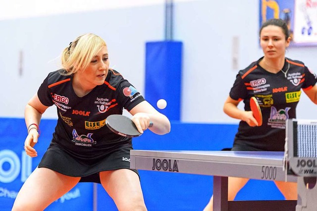 Bleiben wohl ein Dreamteam: Charlotte Carey (links) und Ievgeniia Vasylieva  | Foto: Gerd Gruendl