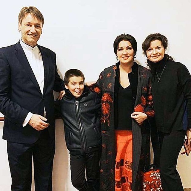 Michael und Alesja Gttler trafen im Wien Anna Netrebko un dihren Sohn.  | Foto: privat