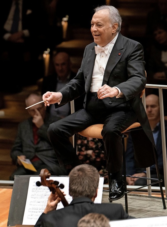 Zubin Mehta am Pult der Berliner Philharmoniker   | Foto: Monika Rittershaus