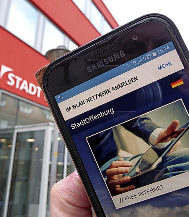 Dauerbrenner seit 2013: Freies WLAN fr Offenburg sowie eine eigene Stadt-APP.   | Foto: hsl