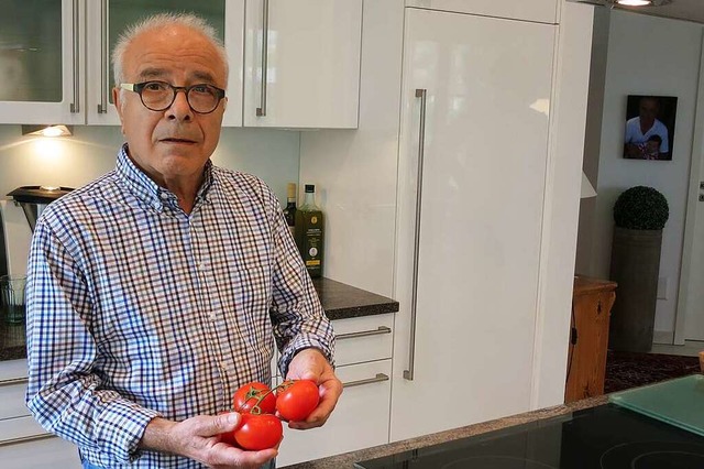 Ohne Tomaten geht in Antonino Espositos Kche nichts.   | Foto: Michael Behrendt