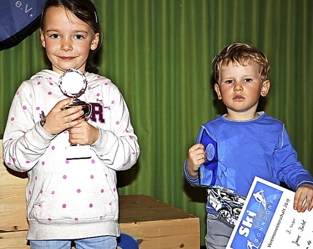 Sie sind die jngsten Teilnehmer der d...Selz und der dreijhrige Janne Bartel.  | Foto: Martha Weishaar
