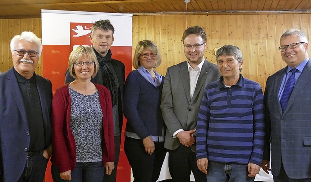 Die Kreistagskandidaten der SPD (von l...le, Blent Beskaya und Alexander Guhl   | Foto: Axel Kremp