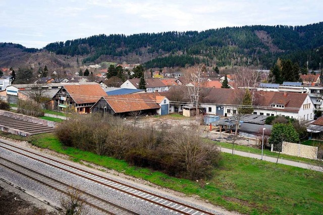 Das komplette Trndle-Areal im Grenzbe...s  zu dem Giebel am rechten Bildrand.   | Foto: Thomas Kunz