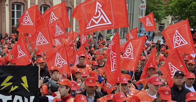 Die Kassen der Gewerkschaft sind fr eventuelle Streiks gefllt.   | Foto: hsl