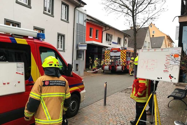 Zu einer Rauchentwicklung in einem Kel...rde die Feuerwehr Heitersheim gerufen.  | Foto: Feuerwehr Heitersheim