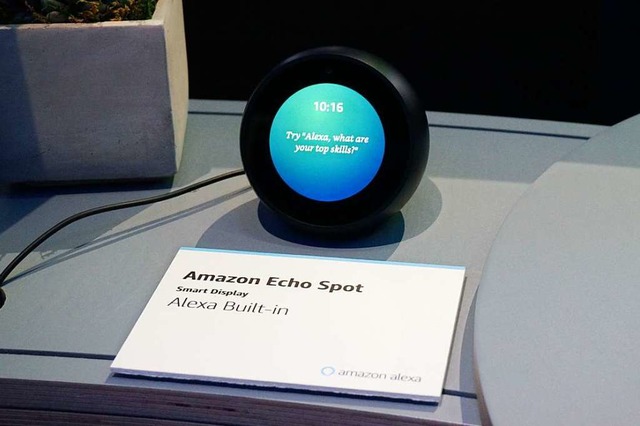Amazon-Sprachassistent Echo Spot  | Foto: AFP