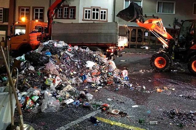 400 Tonnen Müll mussten während der Basler Fasnacht weggeräumt werden