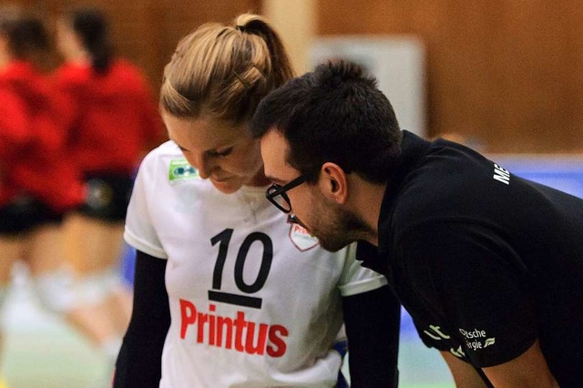 Richarda Zorn mit Trainer Florian Vlker, dem sie nachfolgt.  | Foto: Sebastian Koehli