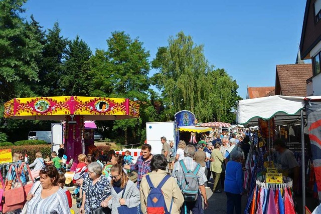 Seit 1418, und damit seit  600 Jahren,...Jahrmarkt im sdlichen Breisgau statt.  | Foto: Schoch