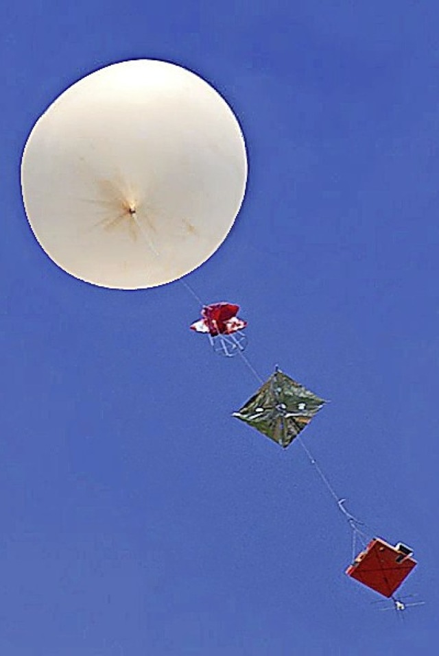 Ein Wetterballon mit Amateurfunknutzlast   | Foto: Harald Linden