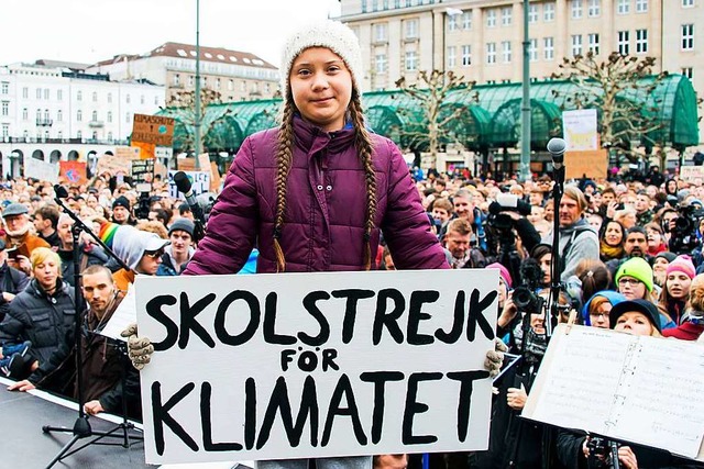 Ikone des Protests: Greta Thunberg  | Foto: dpa