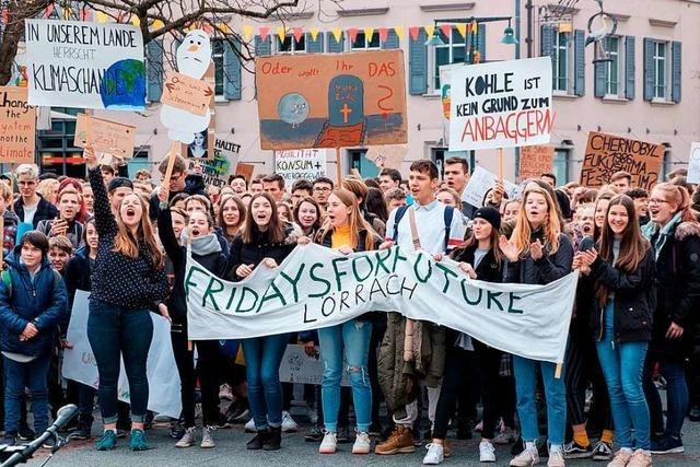 Lörracher Eltern unterstützen die Schüler im Klimastreik