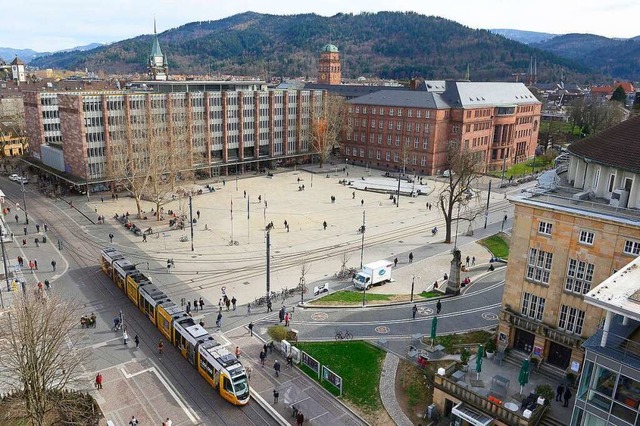 Freiburgs neue Mitte: Der Platz der Alten Synagoge  | Foto: Ingo Schneider