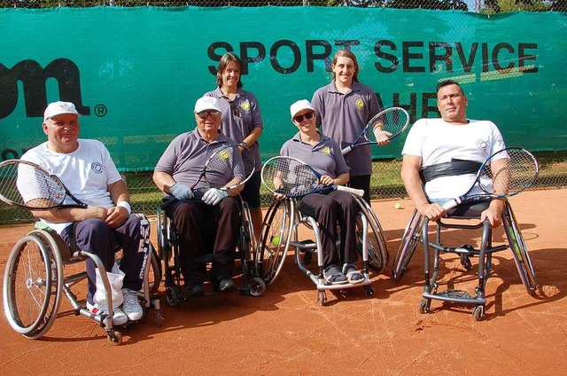 Seit 2012 wird beim Lahrer Tennisclub in Lahr Rollstuhltennis gespielt.  | Foto: Wolfgang Beck