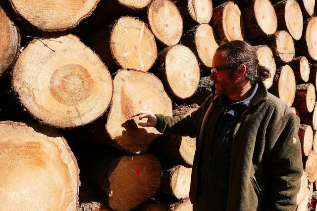 Das Kferholz weist Verfrbungen auf, ...chlge in Kauf genommen werden mssen.  | Foto: Juliane Khnemund