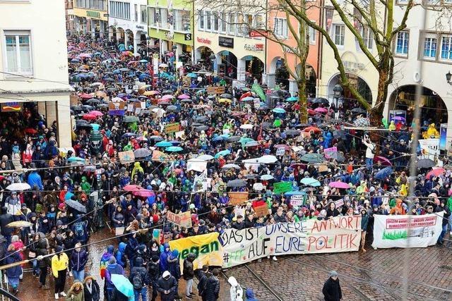 Ein Besuch bei Regen und Kälte bei Fridays for Future mit 5000 Streikenden