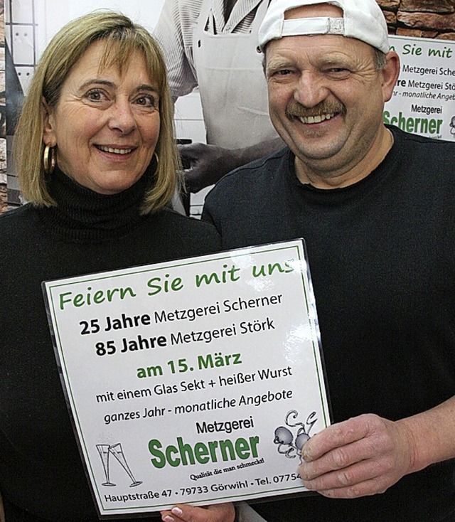 Feiern Jubilum: Susanne und Alfred Scherner   | Foto: Peter Schtz