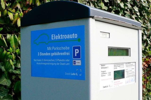 Elektroautos dürfen in der Lahrer Innenstadt frei parken