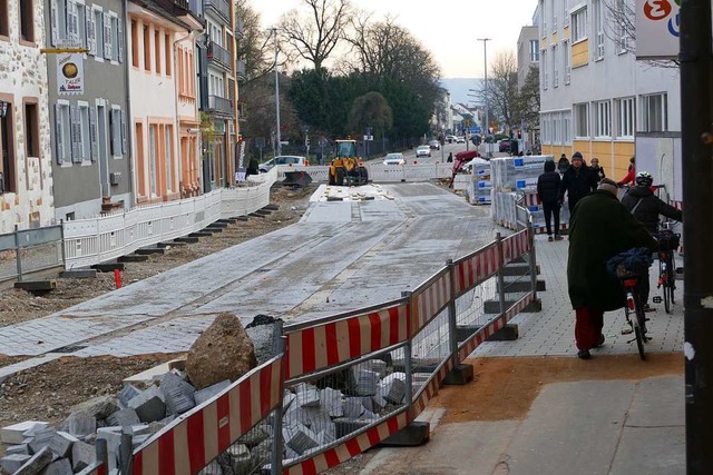 Der Ablauf stockt an der Baustelle Basler Strae Nord (Archivbild).  | Foto: Peter Gerigk