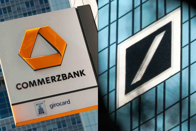 Deutsche Bank und Commerzbank befinden sich nun offiziell auf Fusionskurs  | Foto: AFP